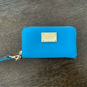 Michael Kors Vibrant Blue Wristlet